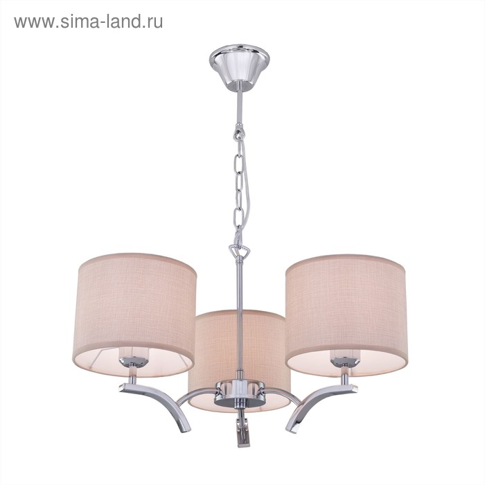 Люстра «Эдисон», 3x75Вт E27, хром 39x36,5x18 см - Фото 1