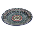 Тарелка Риштанская Керамика "Узоры",  27 см, синяя микс - фото 24710201