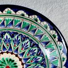 Тарелка Риштанская Керамика "Узоры", синяя, глубокая, микс,  20 см - фото 4246005