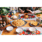 Ляган узбекский Риштанская Керамика «Орнамент», 25×4.5 см, квадратный, синий - Фото 4