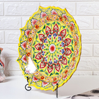 Ляган узбекский Риштанская Керамика «Цветы», d=42 см, рифлёный, жёлтый - Фото 3