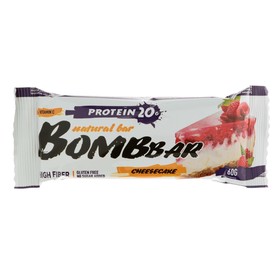 Протеиновый батончик BOMBBAR, малиновый чизкейк, 60 г