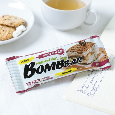 Протеиновый батончик BOMBBAR, тирамису, 60 г