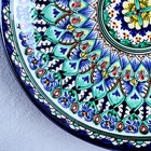 Ляган Риштанская Керамика "Узоры", 32 см, синий - фото 4246139