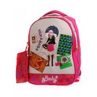 Рюкзак, размер 30,5х16 см, K05RN171_2 бежевый, розовый - Фото 1