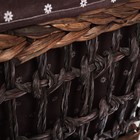 Корзина бельевая плетёная Доляна, 38×30×49 - Фото 3