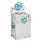 Хлопушка пневматическая «Смайлы», фанты, серпантин, фольга, 30 см - фото 25509532