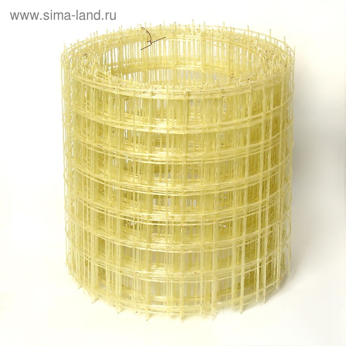 Сетка кладочная стеклопластиковая ТУ, 50х50 мм диаметр 2,5 мм, бухта 20000*380 - Фото 1