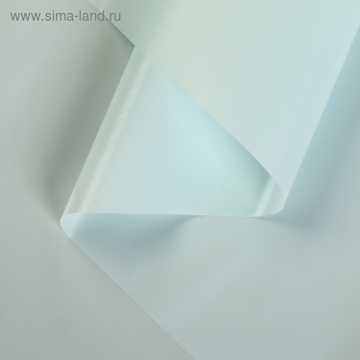 Пленка для цветов матовая "Нуар", светло-голубой, 0,5 х 10 м