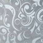 Калька для цветов вощёная "Завитки", цвет белый на серебряном, 0,5 х 10 м - Фото 3