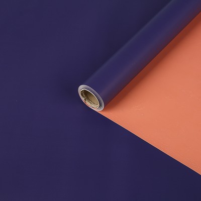 Пленка перламутровая, двусторонняя, ежевично-персиковый, 0,5 х 10 м