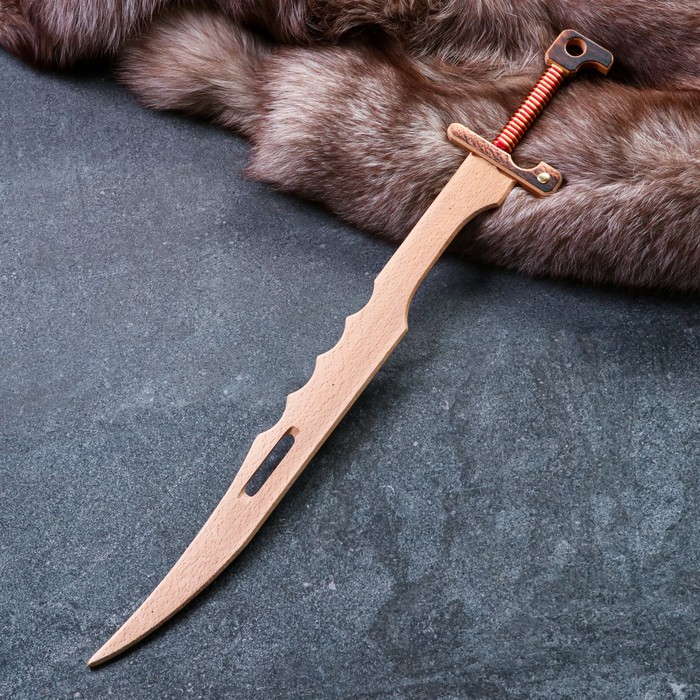 Сувенирное деревянное оружие "Меч мастера", массив бука, 65 см, микс - Фото 1