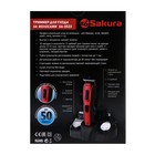 Триммер для волос Sakura SA-5523BL, 10 насадок, АКБ, чёрно-синий - Фото 6