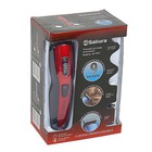 Триммер Sakura SA-5523R, АКБ, 9 насадок, черно-красный - фото 809486079