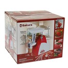 Мясорубка Sakura SA-6404RW, 1600 Вт, реверс, 3 дискa для измельчения - Фото 5