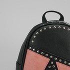 Рюкзак молодёжный, отдел на молнии, цвет чёрный - Фото 4