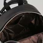 Рюкзак молодёжный, отдел на молнии, цвет чёрный - Фото 5