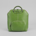 Рюкзак-сумка, отдел на молнии, наружный карман, цвет зелёный - Фото 2