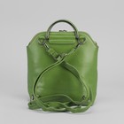 Рюкзак-сумка, отдел на молнии, наружный карман, цвет зелёный - Фото 3