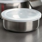 УЦЕНКА Набор салатников 5 шт с крышками d=18/16/14/12/10 см - Фото 2