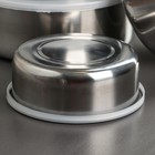 УЦЕНКА Набор салатников 5 шт с крышками d=18/16/14/12/10 см - Фото 4