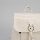 Рюкзак молодёжный, отдел на молнии, с расширением, 2 наружных кармана, цвет бежевый - Фото 4