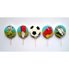 Набор свечей в торт «Футбол», 5 шт. - Фото 2