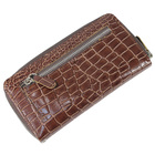 Кошелек женские кошельки,молния н/к, коричневый светлый крокодил Пр956-204 - Фото 3