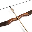Сувенирное деревянное оружие "Лук традиционный", взрослый, коричневый, массив ясеня, 170 см - Фото 3