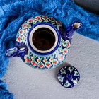 Чайник заварочный Риштанская Керамика «Узоры», 1.6 л, синий МИКС - Фото 4