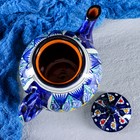 Чайник заварочный Риштанская Керамика «Узоры», 1 л, синий - Фото 4