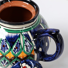 Чайник заварочный Риштанская Керамика «Узоры», 1 л, синий - Фото 8