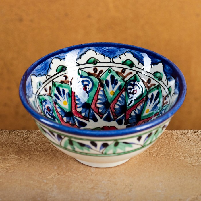 Пиала для чая Риштанская Керамика «Узоры», 200 мл, d=11 см, МИКС - Фото 1