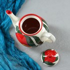 Набор чайный Риштанская керамика "Гранат", 9 предметов (Чайник-0,8л,пиалы-0,5/0,3л) - фото 4246272