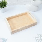 Поднос деревянный для завтрака, 30×20×7 см - Фото 2