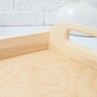 Поднос деревянный для завтрака, 30×20×7 см - Фото 3