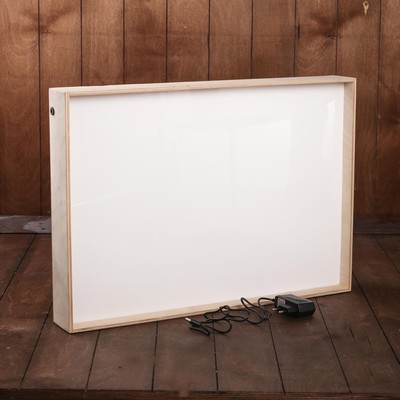 Планшет для рисования песком, 42×60 см, фанера, оргстекло: 2 мм, с белой подсветкой, без песка