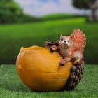 Фигурное кашпо "Белка на орехе" 18х15см - Фото 5