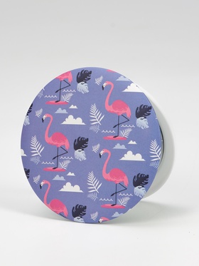 Зеркало складное «Flamingo Love», d = 7,5 см, рисунок МИКС (комплект 2 шт)