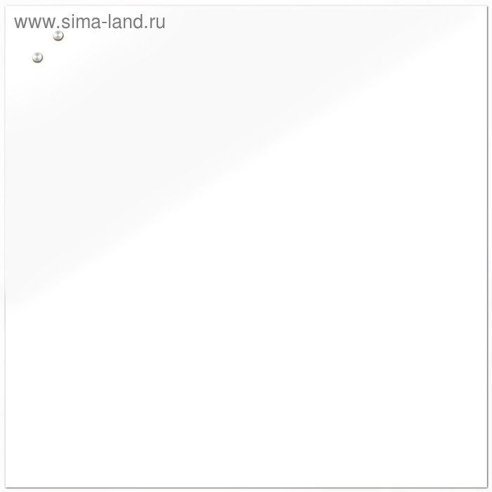 Доска магнитно-маркерная стеклянная 100*100 LUX, внутр крепл, цв белый S100100-010 - Фото 1