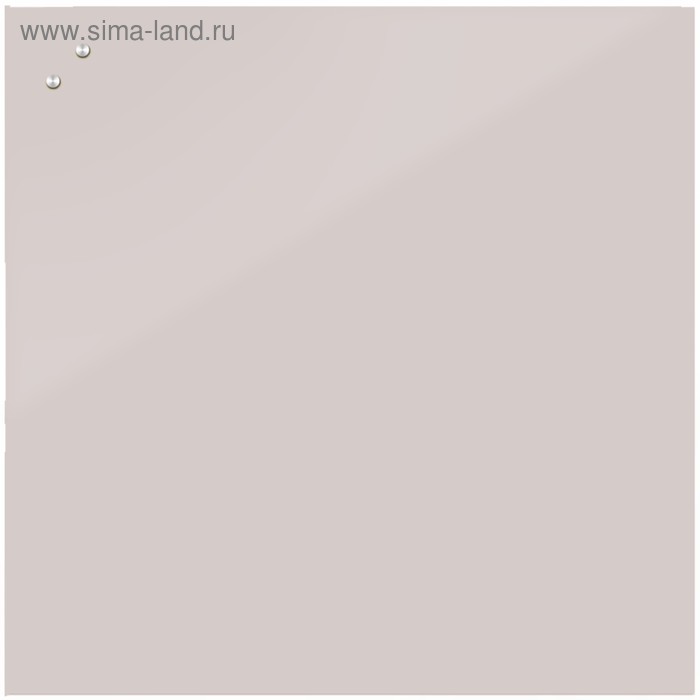 Доска магнитно-маркерная стеклянная 100*100 LUX, внутр крепл, цв светлый серый S100100-072 - Фото 1