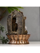 Фонтан настольный с подсветкой «Будда в арке с водопадом», от сети, 30×21×21 см 3483960