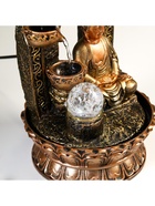 Фонтан настольный с подсветкой «Будда в арке с водопадом», от сети, 30×21×21 см 3483960