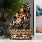 Фонтан настольный «Шива у скалы с водопадом», с подсветкой, 42×28×28 см - Фото 5