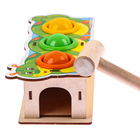 Стучалка - сортер «Гусеница», с молотком, МИКС - Фото 13