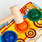 Стучалка-сортер «Паровоз», с молотком, МИКС, шарики: 3 см - Фото 11