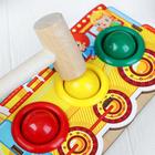 Стучалка-сортер «Паровоз», с молотком, МИКС, шарики: 3 см - Фото 3