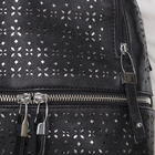 Рюкзак молодёжный, 2 отдела на молниях, наружный карман, цвет чёрный - Фото 3