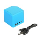 Портативная колонка Activ YCW mini X-3, bluetooth/USB/microSD, аккумулятор 1020 мАч, синяя - Фото 4