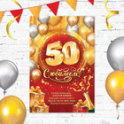 Плакат "С юбилеем 50" - Фото 1